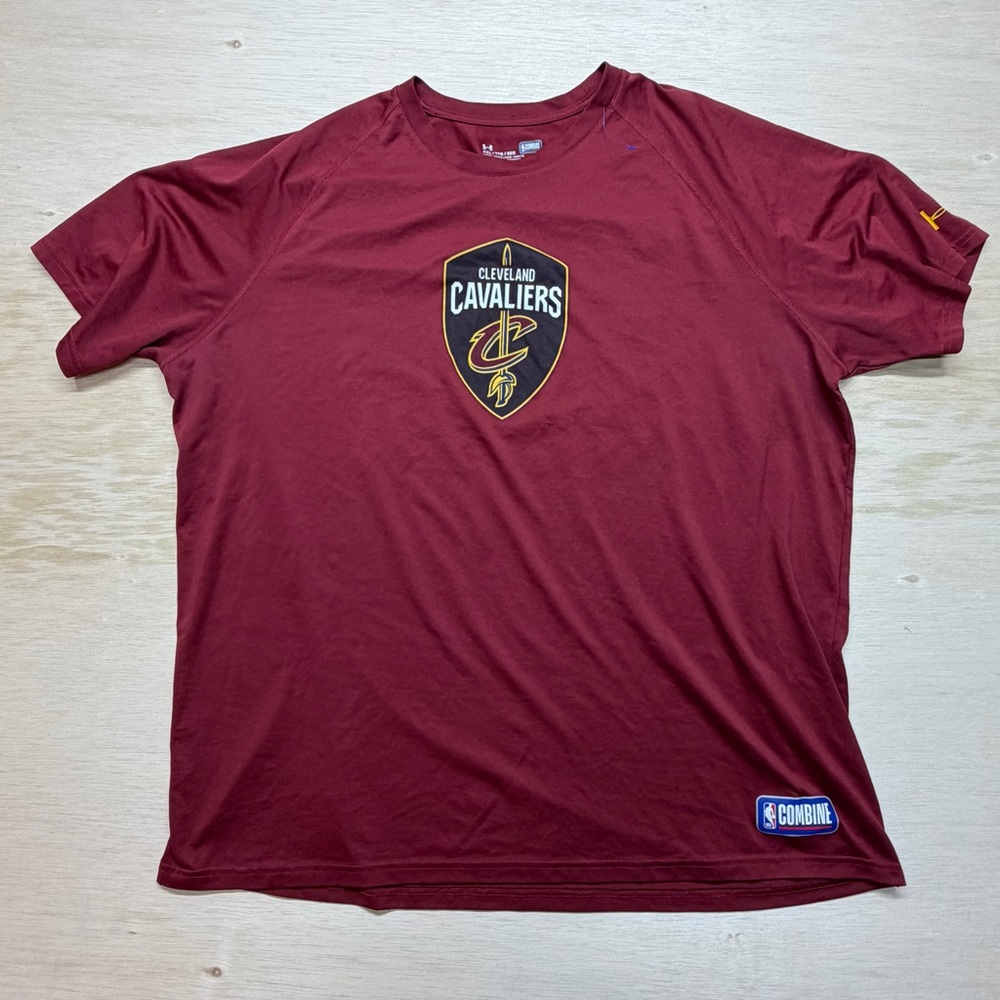 Under Armour HeatGear Loose Cleveland Cavaliers NBA Combine T-Shirt Men’s 2XL - Picture 3 of 11